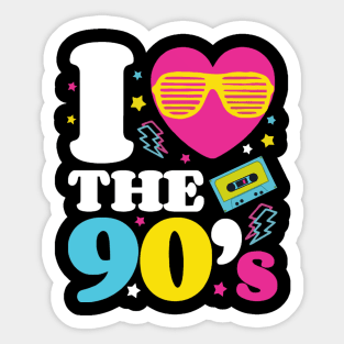 I Love The 90s Sticker